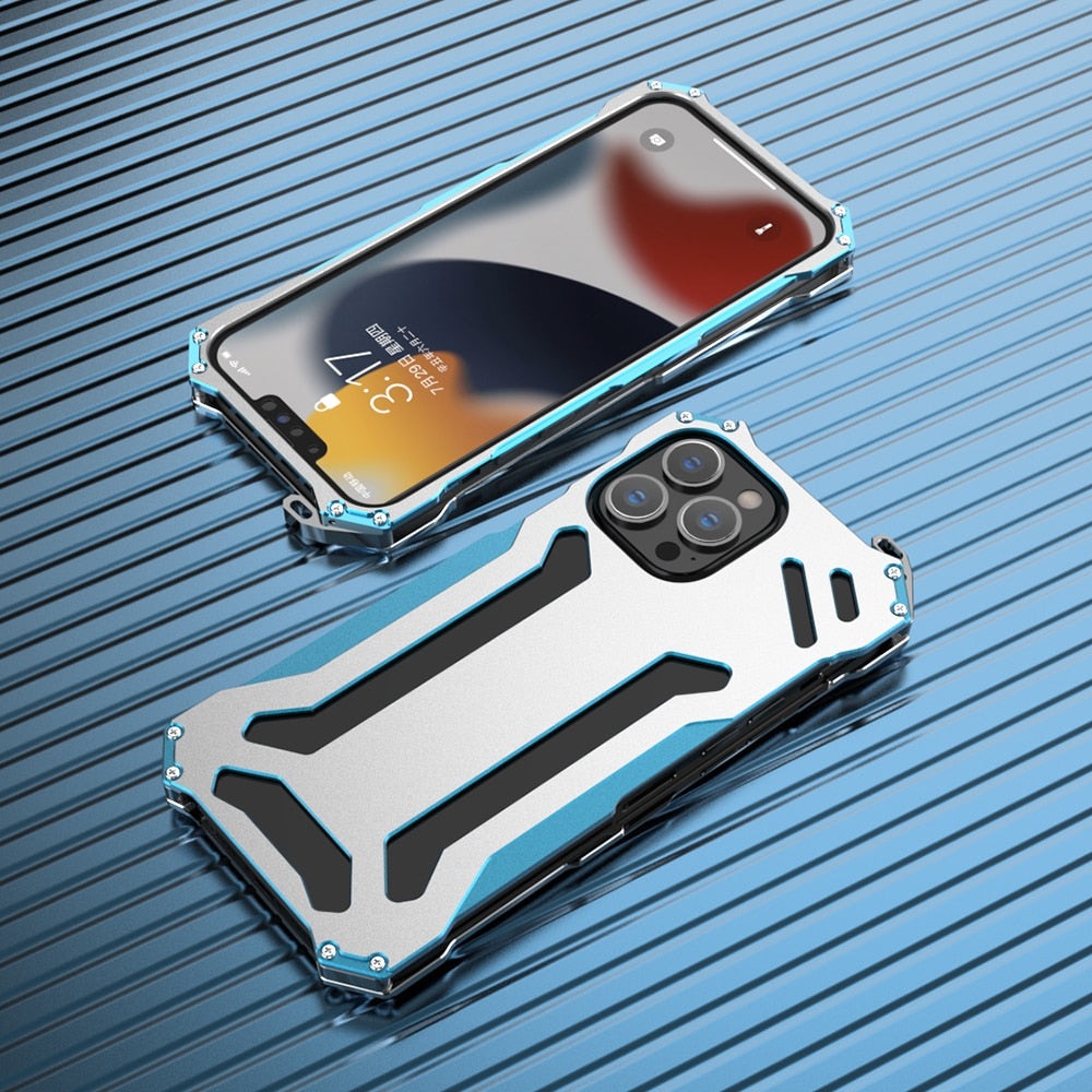 R-Just Alloy Metal Half-Wrapped Case for iPhone - Premium Mobile Phone Cases from R-Just - Just $32! Shop now at Dressmycell.com R-Just Alloy Metal Half-Wrapped Case for iPhone - Premium Mobile Phone Cases from R-Just - Just $32! Shop now at Dressmycell.com